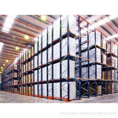 Double Entry Powder Coating Drive In Pallet Rack For Raw Ma